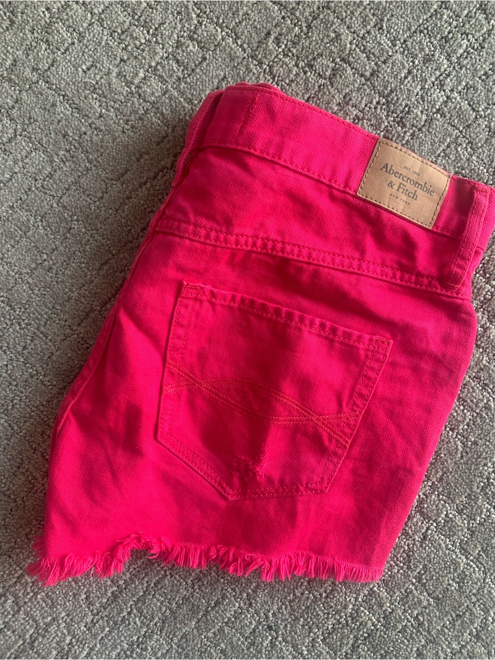 Abercrombie & Fitch Hot Pink Denim Shorts
